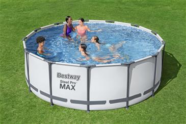  Bestway Steel Pro MAX Frame Pool 396 x 122cm m/pumpe, stige m.v.-7