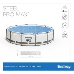  Bestway Steel Pro MAX Frame Pool 396 x 122cm m/pumpe, stige m.v.-8