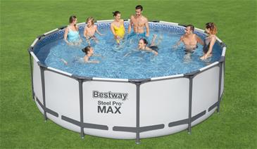  Bestway Steel Pro MAX Frame Pool 427 x 122 cm  m/pumpe, stige m.v.-3