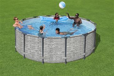  Bestway Steel Pro Max Frame Pool 427 x 122 cm  - Prismatic Stone Ny Model!-2