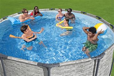  Bestway Steel Pro Max Frame Pool 427 x 122 cm  - Prismatic Stone Ny Model!-7