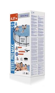  Bestway Steel Pro MAX Frame Pool 457 x 107 cm m/pumpe, stige m.v.-6