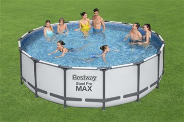  Bestway Steel Pro MAX Frame Pool 488 x 122 cm m/pumpe, stige m.v.-3