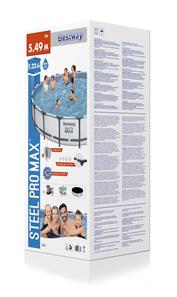  Bestway Steel Pro MAX Frame Pool 549 x 122cm  m/pumpe, stige m.v.-5