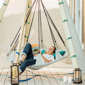 Bijou Build Hover - ekstra stor platformsgynge og hængende lounge-2