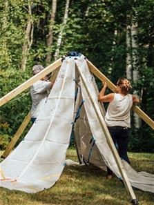 Bijou Build Mainstay – klatrestativ, legetelt og hyggehule-11