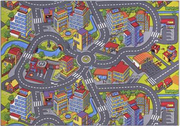 Bil Legetæppe SMART CITY 140 x 200 cm