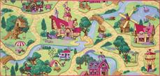 Bil Legetæppe Candy Town  95 x 200 cm