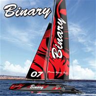 Binary V2 RTR Mini Catamaran 2.4G RTR fjernstyret sejlbåd