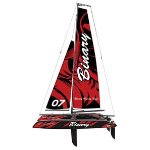 Binary V2 RTR Mini Catamaran 2.4G RTR fjernstyret sejlbåd-3