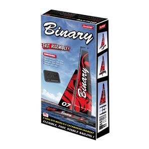 Binary V2 RTR Mini Catamaran 2.4G RTR fjernstyret sejlbåd-5