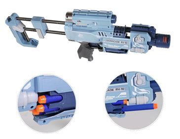 Blaze Storm Barricade Elektrisk Laser Blaster med Soft Darts-6