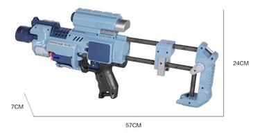 Blaze Storm Barricade Elektrisk Laser Blaster med Soft Darts-8