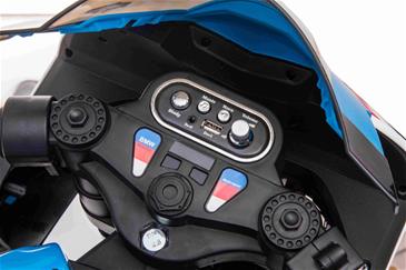 BMW HP4 EL Motorcykel XL til børn 12V Lithium, Blå-6