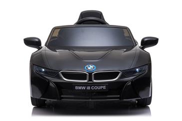 BMW i8 Coupe Elbil til børn 12v m/Gummihjul + 2.4G + Lædersæde-4