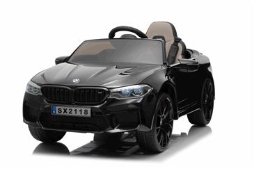 BMW M5 Drift 21,6V Sort til Børn 2.4G +Lædersæde-21