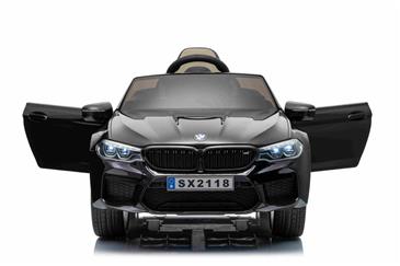 BMW M5 Drift 21,6V Sort til Børn 2.4G +Lædersæde-5