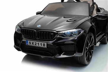 BMW M5 Drift 21,6V Sort til Børn 2.4G +Lædersæde-6