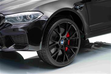 BMW M5 Drift 21,6V Sort til Børn 2.4G +Lædersæde-7