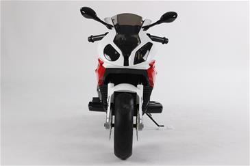 BMW S 1000 RR Motorcykel til Børn 12V med gummihjul+Lithium /Rød-16