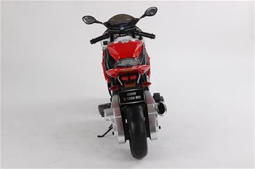 BMW S 1000 RR Motorcykel til Børn 12V med gummihjul+Lithium /Rød-17
