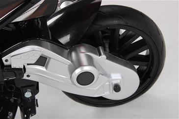 BMW S 1000 RR Motorcykel til Børn 12V med gummihjul+Lithium /Rød-6