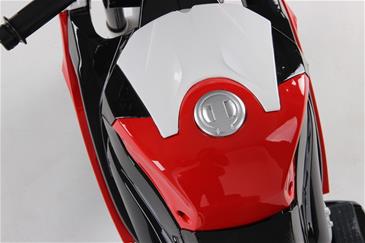 BMW S 1000 RR Motorcykel til Børn 12V med gummihjul+Lithium /Rød-8