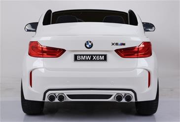 BMW X6 M 12v XXL Hvid m/Gummihjul + 2.4G + 10AH-13