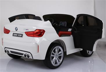 BMW X6 M 12v XXL Hvid m/Gummihjul + 2.4G + 10AH-15