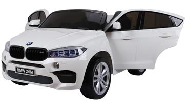 BMW X6 M 12v XXL Hvid m/Gummihjul + 2.4G + 10AH-3