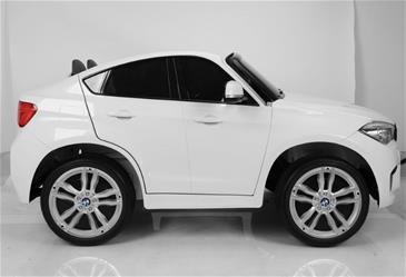 BMW X6 M 12v XXL Hvid m/Gummihjul + 2.4G + 10AH-9