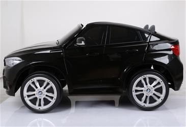 BMW X6 M 12v XXL Sort m/Gummihjul + 2.4G + 10AH-10