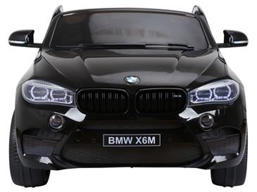BMW X6 M 12v XXL Sort m/Gummihjul + 2.4G + 10AH-3