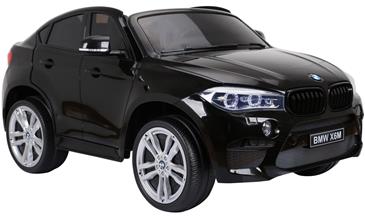 BMW X6 M 12v XXL Sort m/Gummihjul + 2.4G + 10AH-4