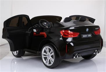 BMW X6 M 12v XXL Sort m/Gummihjul + 2.4G + 10AH-6