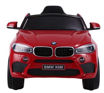 BMW X6 M elbil til børn 12v Rød m/2.4G Remote  + Gummihjul-2