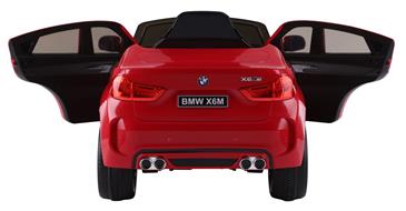 BMW X6 M elbil til børn 12v Rød m/2.4G Remote  + Gummihjul-5