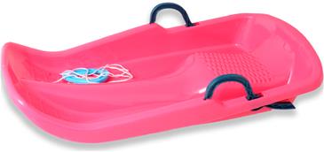 Bobslæde / Kælk med håndbremser, Pink