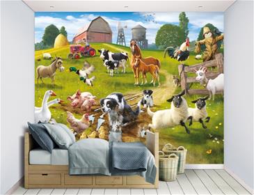Bondegårds sjov tapet 243 x 305 cm