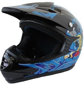 Børne Crosser Hjelm Blue Beast-2