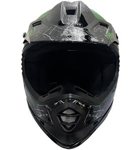 Børne Crosser Hjelm Phantom Green-3