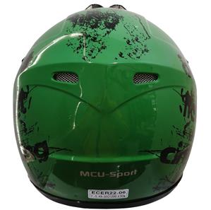 Børne Crosser Hjelm Phantom Green-4