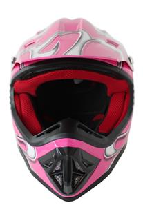 Børne Crosser Hjelm Pink-2