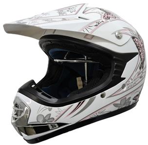 Børne Crosser Hjelm Pink Butterfly-2