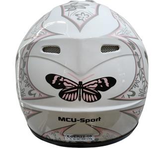 Børne Crosser Hjelm Pink Butterfly-4