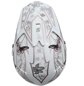 Børne Crosser Hjelm Pink Butterfly-5