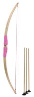 Børnebue af bøgetræ – pink greb + 3 pile