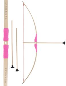 Børnebue af bøgetræ – pink greb + 3 pile-2