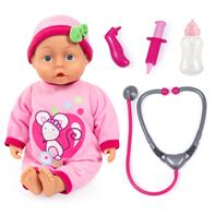 Børnelæge dukke 33 cm med  lægetilbehør og lyde