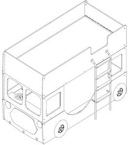 Brandbil Køjeseng / Etageseng-3